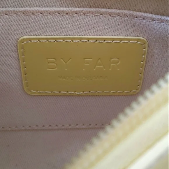 By Far Yellow Patent Leather Amber Small Handbag - Picture 8 of 16